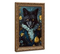 Victorian Fantasy Fox Poster Canvas Poster Bedroom Decor Landscape Office Room Decor Gift 24" L X 36" W