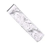 Victorian Foliate Full Engraved Pattern Money Clip for Cash/Bank Notes/Bills Business/Credit Cards, Wallet Credit Card Holder for Men Women - Solid 925 Sterling Silver - Engravable
