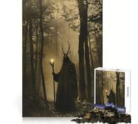Victorian Forest Druid for Adults 1000 Piece Puzzle Mental Focus Pleasant Downtime Snug Fit Festive Surprise (38x26cm)