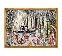 Victorian Fountain in Park Richard Sellmer Advent Calendar 355 x 265mm glitter
