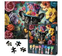 Victorian French Bulldog 1000 Piece Puzzle for Adults, Dog