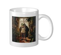 Victorian Frog in Old House Ceramic Cup, Elegant Coffee Mug Tee Drinkware Water Cup for Home Office 11oz