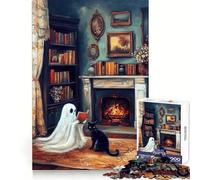 Victorian Ghost Jigsaw Puzzles for Teenagers 1000 Smart Training Happy Idle Time Flawless Cut Joyful Xmas (38x26cm)