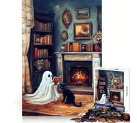 Victorian Ghost Jigsaw Puzzles1000 Pieces Logic Practice Calm Distraction Clean Edges Festive Present (38x52cm)