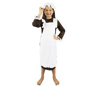 Victorian Girls Costume - Florence Nightingale Fancy Dress - Historical Maid World Book Day Poor Villager Girl Outfit - Size: Medium
