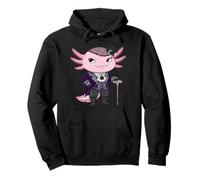 Victorian Gothic Axolotl Aristocrat Character Pullover Hoodie