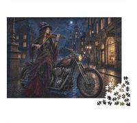 Victorian Gothic Violinist 1000 Piece Jigsaw Puzzle,Premium Cardboard,Educational Toy,Whimsical Challenge,Great Gifts,Home Wall Decor,Adults & Kids 14+,Stress Relief 52x38cm