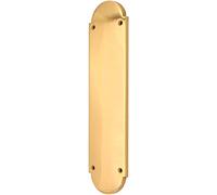 Victorian Half Round Shaped Polished Brass Raised Finger Push Plate 300 x 75mm