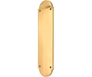 Victorian Half Round Shaped Polished Brass Raised Finger Push Plate 300 x 75mm