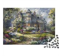 Victorian House Garden 100% Recycled Cardboard Victorian Mansion View 1000Pc Jigsaw Puzzle For Adults & Kids Fun Present 70x50cm/1000pcs