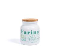 Victorian Jar White Opal Glass, Decorated With Bamboo Lid
