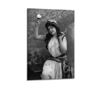 Victorian Lady Smoking And DrinkingCanvas Poster Wall Art Poster for Room Living Room Study Aesthetics And DecorationFrame-style 12x18inch(30x45cm)