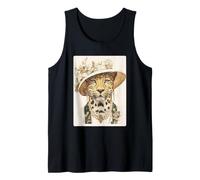 Victorian Leopard Glamorous Feline Animal Boujee Aesthetic Tank Top