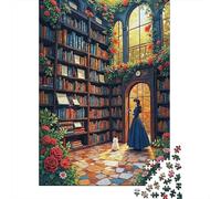 Victorian Library Scene 1000 Pc Eco-friendly Paper Jigsaw Puzzle Kids Beginners Fun Game Beautiful Decoration 52x38cm/1000pcs