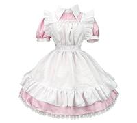 Victorian Maid Costume Women Maid Costume Outfit Set Cosplay Dress for Women Apron Lace Lingerie Set Costumes for Girl Fancy Dress Sweet Classic Lolita Apron Lace Lingerie