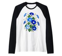 Victorian Morning Glory Elegance Raglan Baseball Tee