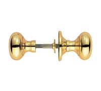 Victorian - MORTICE Rim KNOB Mushroom OTL (Polished Brass)