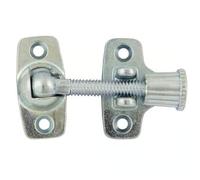 Victorian Non-Locking Wooden Sash Window Fastener Traditional Timber Catch Fixings Included (Zinc)