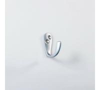 Victorian One Piece Single Bathroom Robe Hook 40mm Projection Satin Chrome