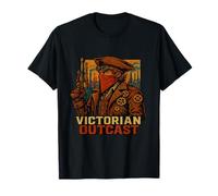 Victorian Outcast Steampunk Design for Fans of Retro Style T-Shirt