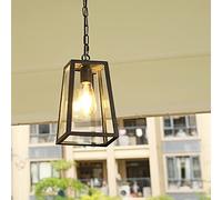 Victorian Outdoor Waterproof Ceiling Pendant Light - IP44 E27 Adjustable Hanging Lantern for Patios, Porches & Gardens - Aluminum Droplight Chandelier for Rural Landscapes