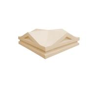 Victorian Pier Cap 390mm x 390mm, Cast Stone Garden Ornament, 3 Colours: Buff, Natural Portland, Charcoal (Buff)