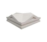 Victorian Pier Cap 600mm x 600mm, Cast Stone Garden Ornament, 3 Colours: Buff, Natural Portland, Charcoal (Natural Portland)
