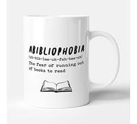 Victorian Printing Co - Abibliophobia Definition - Book Lover Gift Mug, Ceramic, 11fl.oz.