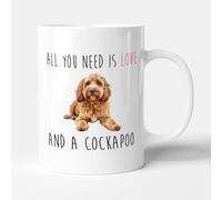Victorian Printing Co - All You Need is Love and A Cockapoo - Funny Gift Dog Lover Mug, Ceramic, 11fl.oz.