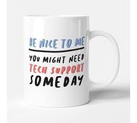 Victorian Printing Co - Be Nice to Me - Tech Support Gift Mug, Ceramic, 11fl.oz.