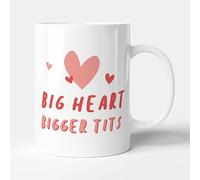 Victorian Printing Co - Big Heart Bigger Tits - Gift Funny Mug, Ceramic, 11fl.oz.