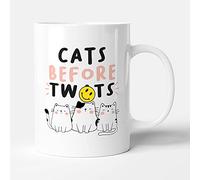 Victorian Printing Co - Cats Before Tw*ts - Funny Birthday Gift Mug, Ceramic, 11fl.oz.
