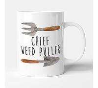 Victorian Printing Co - Chief Weed Puller - Gardening Gift Mug, Ceramic, 11fl.oz.