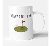 Victorian Printing Co - Crazy Golf Lady - Golf Birthday Gift Mug, Ceramic, 11fl.oz.