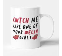 Victorian Printing Co - Cwtch Me Like One of Your Welsh Girls - Funny Gift Anniversary Mug, Ceramic, 11fl.oz.