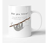 Victorian Printing Co - Did You Know? Sloth Digest - Animal Fact Gift Mug, Ceramic, 11fl.oz.