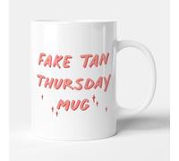 Victorian Printing Co - Fake Tan Thursday Mug - Gift Funny Girly Pops Mug, Ceramic, 11fl.oz.