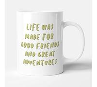 Victorian Printing Co - Good Friends and Great Adventures - Gift Mug, Ceramic, 11fl.oz.