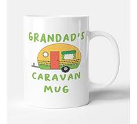 Victorian Printing Co - Grandad's Caravan Mug - Green Camper Birthday Gift Mug, Ceramic, 11fl.oz.