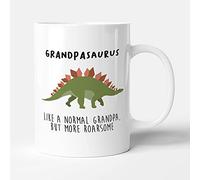 Victorian Printing Co - Grandpasaurus Stegosaurus - Funny Dinosaur Grandpa Gift Mug, Ceramic, 11fl.oz.