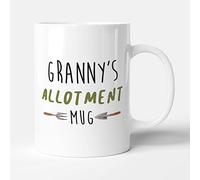 Victorian Printing Co - Granny's Allotment Mug - Gardening Birthday Mug, Ceramic, 11fl.oz.