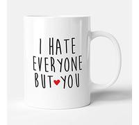 Victorian Printing Co - I Hate Everyone But You - Anniversary Valentine's Mug, Ceramic, 11fl.oz.
