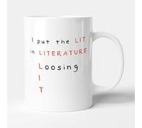 Victorian Printing Co - I Put The LIT in Literature - Gift Funny University Mug, Ceramic, 11fl.oz.