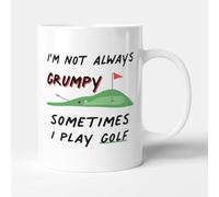 Victorian Printing Co - I'm Not Always Grumpy, Sometimes I Play Golf - Gift Funny Mug, Ceramic, 11fl.oz.
