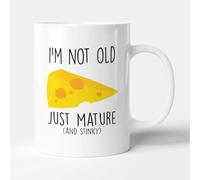 Victorian Printing Co - I'm Not Old. Just Mature - Funny Gift Birthday Cheese Lover Mug, Ceramic, 11fl.oz.