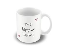 Victorian Printing Co - I'm so happy we matched - Printed Mug, Ceramic, 11fl.oz.