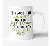 Victorian Printing Co - It's Who You Cycle with - Cycling Gift Mug, Ceramic, 11fl.oz.
