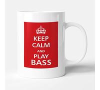 Victorian Printing Co - Keep Calm - and Play Bass, Ceramic, 11fl.oz.