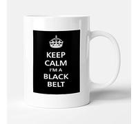 Victorian Printing Co - Keep Calm - I'm A Black Belt/Makes a great gift, Ceramic, 11fl.oz.