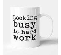 Victorian Printing Co - Looking Busy is Hard Work - Funny Gift Colleague Office Mug, Ceramic, 11fl.oz.